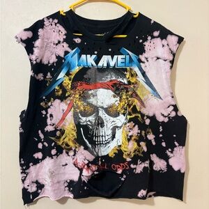 Makaveli Against All Odds Rock Smith T-Shirt Distressed Size X-Large Y2K Vintage